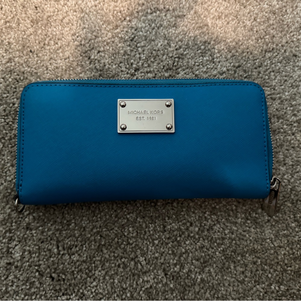 Michael Kors Blue Wallet